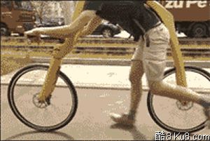 GIF动态图：新款自行车