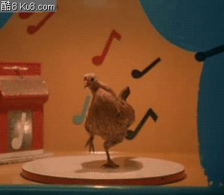 GIF动态图：跳舞的小鸡